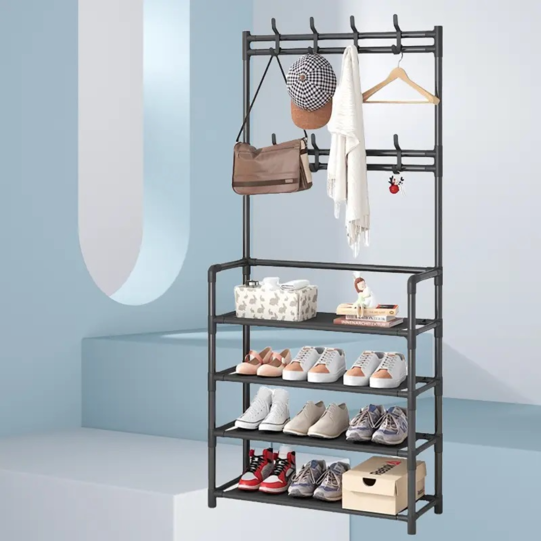 Cuier multifunctional pentru pantofi si haine - Organizare p