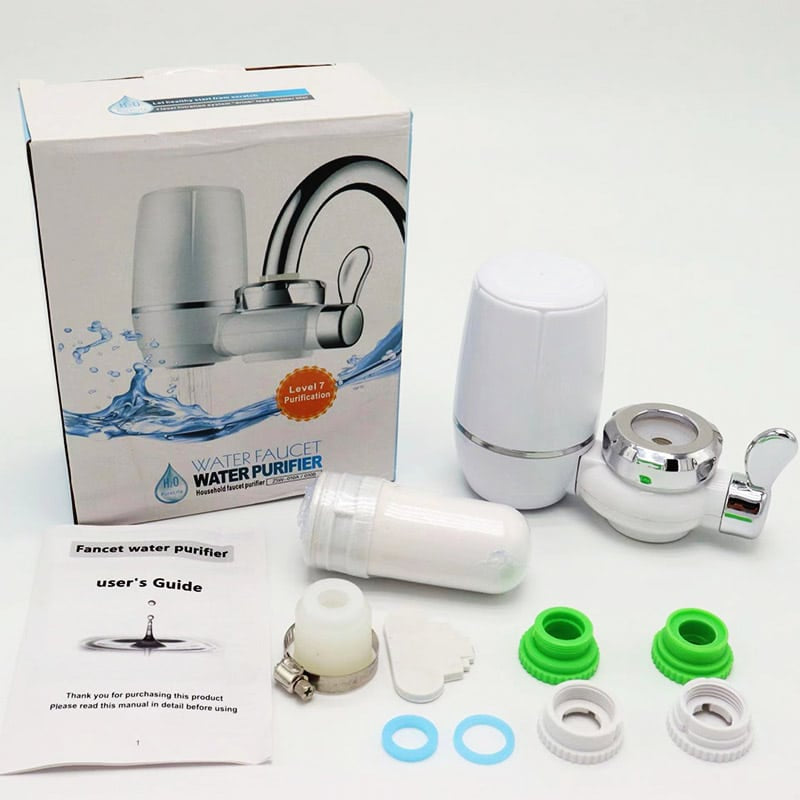 Filtru cu functie de purificarea apei, montabil pe robinet, anti-bacterian