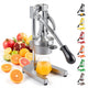 Storcator-presa de Fructe Manual, Fonta si Inox, Argintiu 70.5 X 18 X 21.5