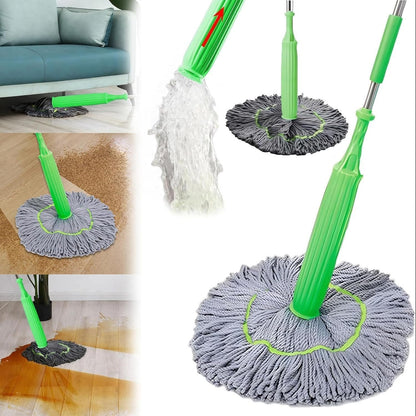 Mop cu stoarcere, microfibra ultra-absorbanta, maner lung, ideal pentru parchet, gresie