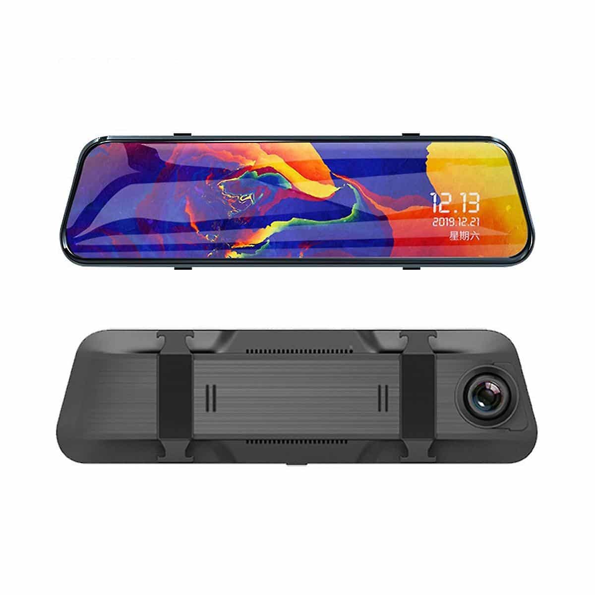 9.66inch 1080p Dual Lens Touchable Screen Car Recorder With 