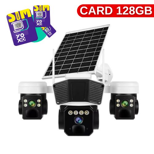 Camera de supraveghere EXTRATERESTRU 3 in 1 cu panou solar + CARD 128GB + CARTELA YOXO - 1 LUNA GRATUITA!