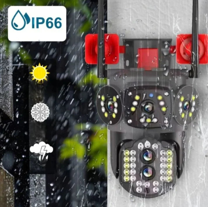 Camera tripla cu 2 Alarme, 4G