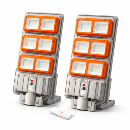 Pachet 2x Lampi Solare Stradale PREMIUM LED 3000W