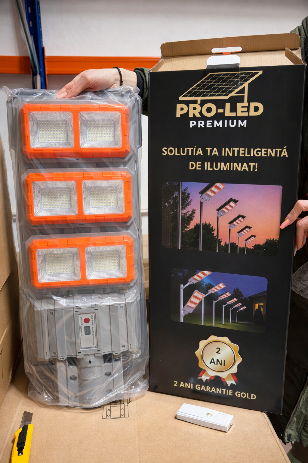 Lampă Solară Stradală PREMIUM LED 3000W – IP66, Super Putern