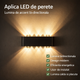 SET 8 LAMPI BIDIRECTIONALE, 15CM, 10 LED-URI