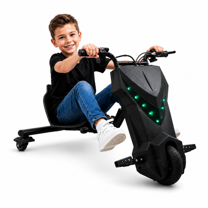 Trotinetă electrică PREMIUM DRIFT, Rezistenta 130kg, Tricicletă, motor 250W-36V, boxe bluetooth, 3 viteze