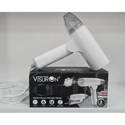 Fier de Călcat Vertical Portabil VISURON 1500W cu Rezervor Detașabil