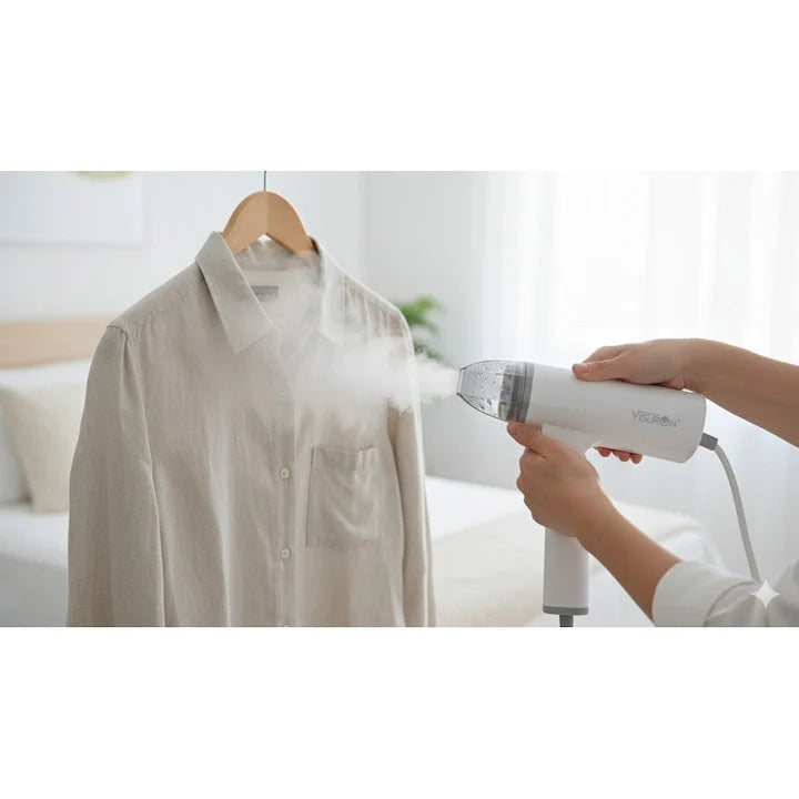 Fier de Călcat Vertical Portabil VISURON 1500W cu Rezervor Detașabil
