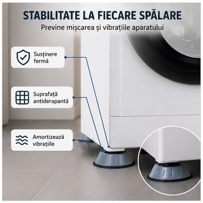 Set 4 Tampoane Anti-Vibrații pentru Mașina de Spălat