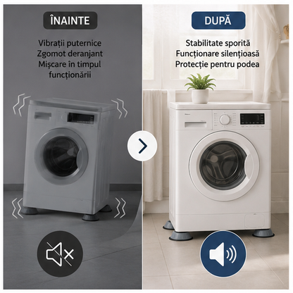 Set 4 Tampoane Anti-Vibrații pentru Mașina de Spălat
