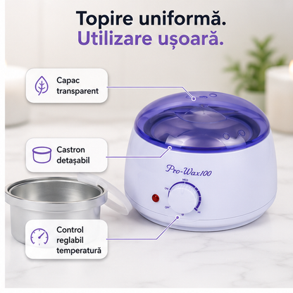 Aparat Electric pentru Topit Ceară de Epilat PRO WAX 19 RON