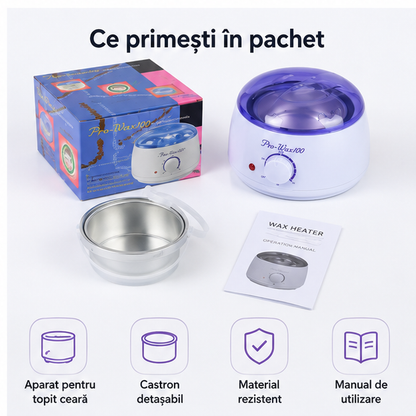 Aparat Electric pentru Topit Ceară de Epilat PRO WAX 19 RON