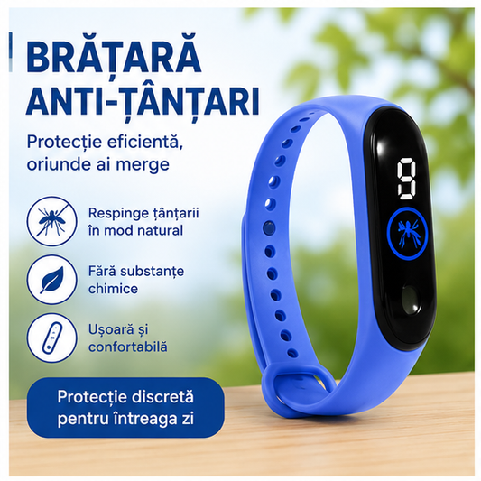 Brățară Anti-țânțari - Protecție Naturală și Eficientă