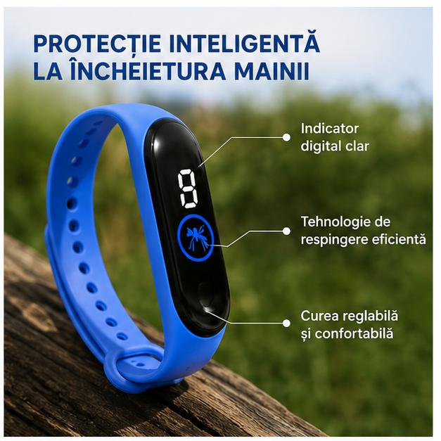 Brățară Anti-țânțari - Protecție Naturală și Eficientă