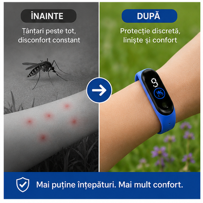 Brățară Anti-țânțari - Protecție Naturală și Eficientă