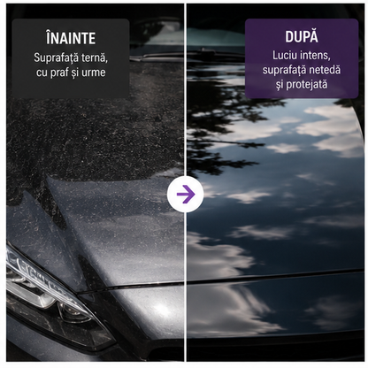 Ceara Lichida Auto SHINE ARMOR cu Laveta Microfibra