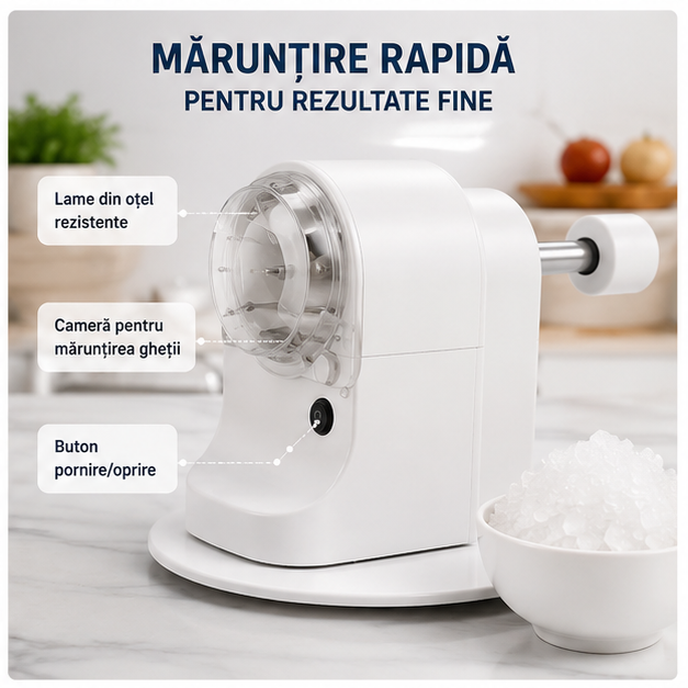 Concasor Electric de Gheață - Aparat Profesional pentru Băuturi