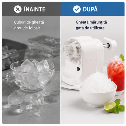 Concasor Electric de Gheață - Aparat Profesional pentru Băuturi