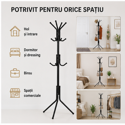 Cuier Tip Pom 42x42x165 cm - Suport Elegant pentru Haine