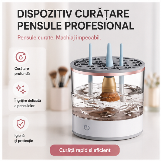 Dispozitiv Curatare Pensule Profesional - Rapid si Eficient