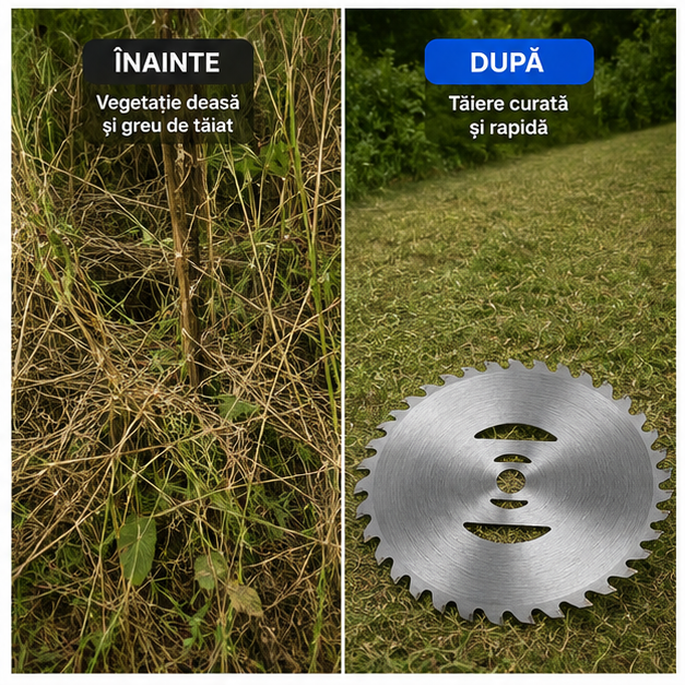 Disc Rezervă pentru Motocoasă 150 mm – Metalic, 40 Dinți, Tăiere Rapidă și Precisă