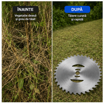 Disc Rezervă pentru Motocoasă 150 mm – Metalic, 40 Dinți, Tăiere Rapidă și Precisă