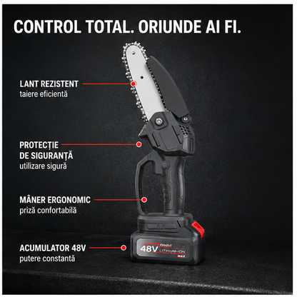 Drujba 6 inch cu 1 Acumulator 48V - Putere și Portabilitate
