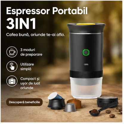 Espressor Portabil 3IN1 - Suport Multifuncțional Bucătărie
