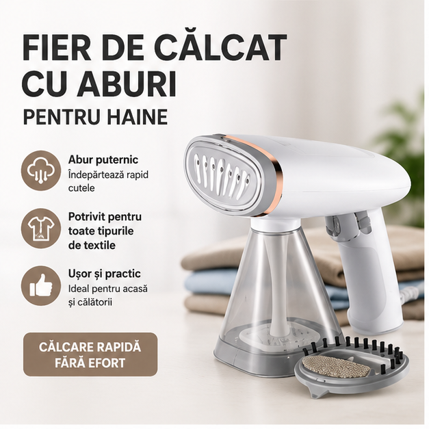 Fier de Călcat cu Aburi pentru Haine - Tehnologie Ceramică