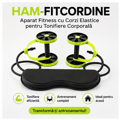 Aparat Fitness cu Corzi Elastice pentru Tonifiere Corporală