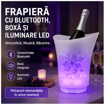 Frapieră cu Bluetooth, Boxă și Iluminare LED 7L