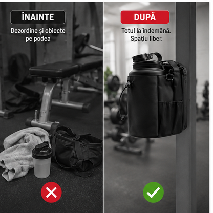 Geanta pentru Sala cu Prindere Magnetica - Neagra