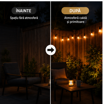 Ghirlanda Luminoasa 10M cu 20 Becuri LED - Decorare Interior/Exterior