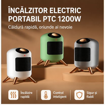 Încălzitor Electric Portabil PTC 1200W - Pentru Acasă și Birou