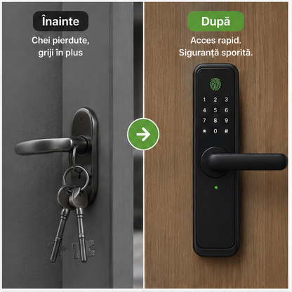 Încuietoare Inteligentă cu Amprentă Biometrică și WiFi