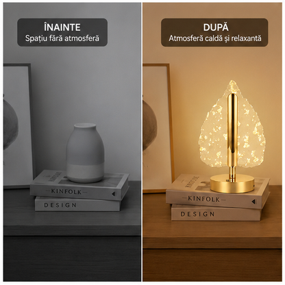 Lampă Decorativă Brad cu LED – 3 Culori, Touch Dimabilă, Reîncărcabilă