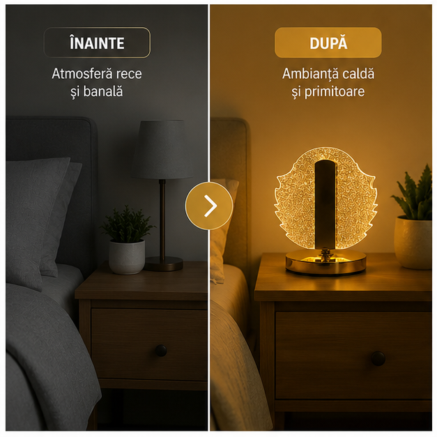 Lampa Decorativă Frunză - Iluminare Ambientală Elegantă
