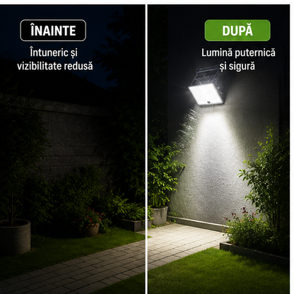Lampi Solare de Gradina cu LED 600W - Iluminare Eficienta