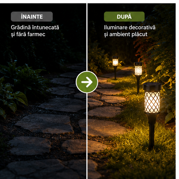 Lămpa Solara Decorativa pentru Grădină