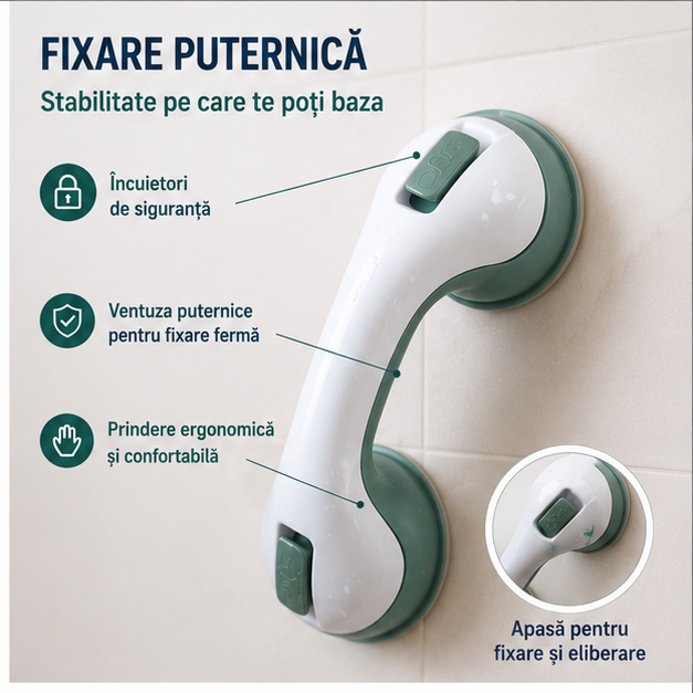 Maner de Siguranță pentru Baie - Raft Depozitare 3 Etaje