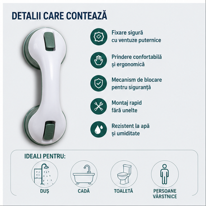 Maner de Siguranță pentru Baie - Raft Depozitare 3 Etaje