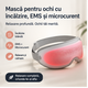 Mască pentru ochi cu încălzire EMS și microcurent - Compresă caldă