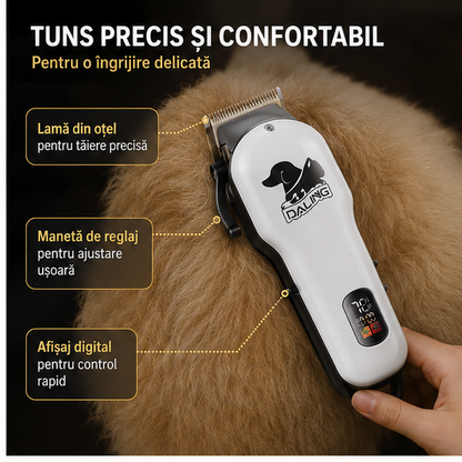 Mașina Tuns SET Îngrijire Cățel DALING D20 Acumulator