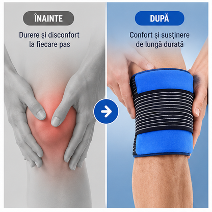 Plasturi pentru Dureri de Genunchi - Compresă Gel Reutilizabilă