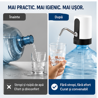 Pompa Electrica pentru Bidon - Incarcare Rapida si Usoara