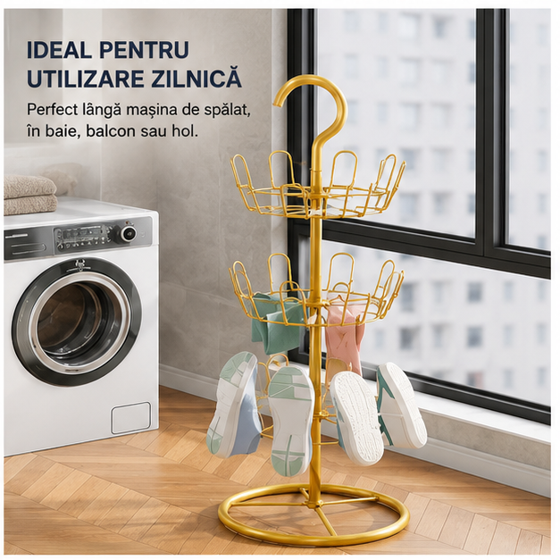 Raft pentru uscat încălțăminte 28 x 101 cm - Design compact și funcțional