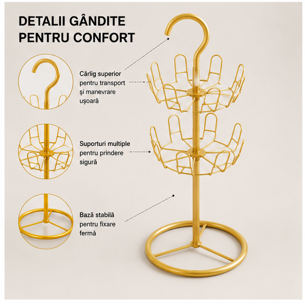 Raft pentru uscat încălțăminte 28 x 101 cm - Design compact și funcțional