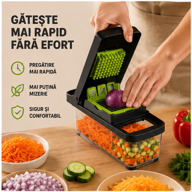 Razatoare Multifunctionala Set 16 Piese - Kit Complet Bucatarie