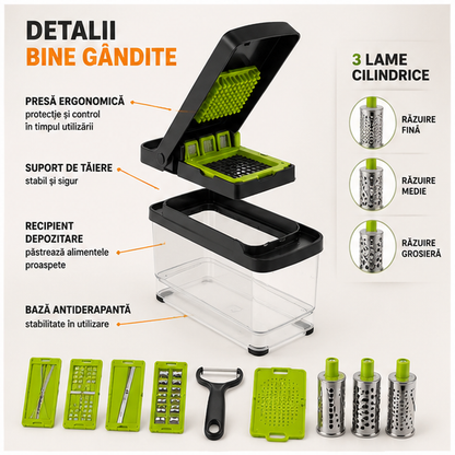 Razatoare Multifunctionala Set 16 Piese - Kit Complet Bucatarie